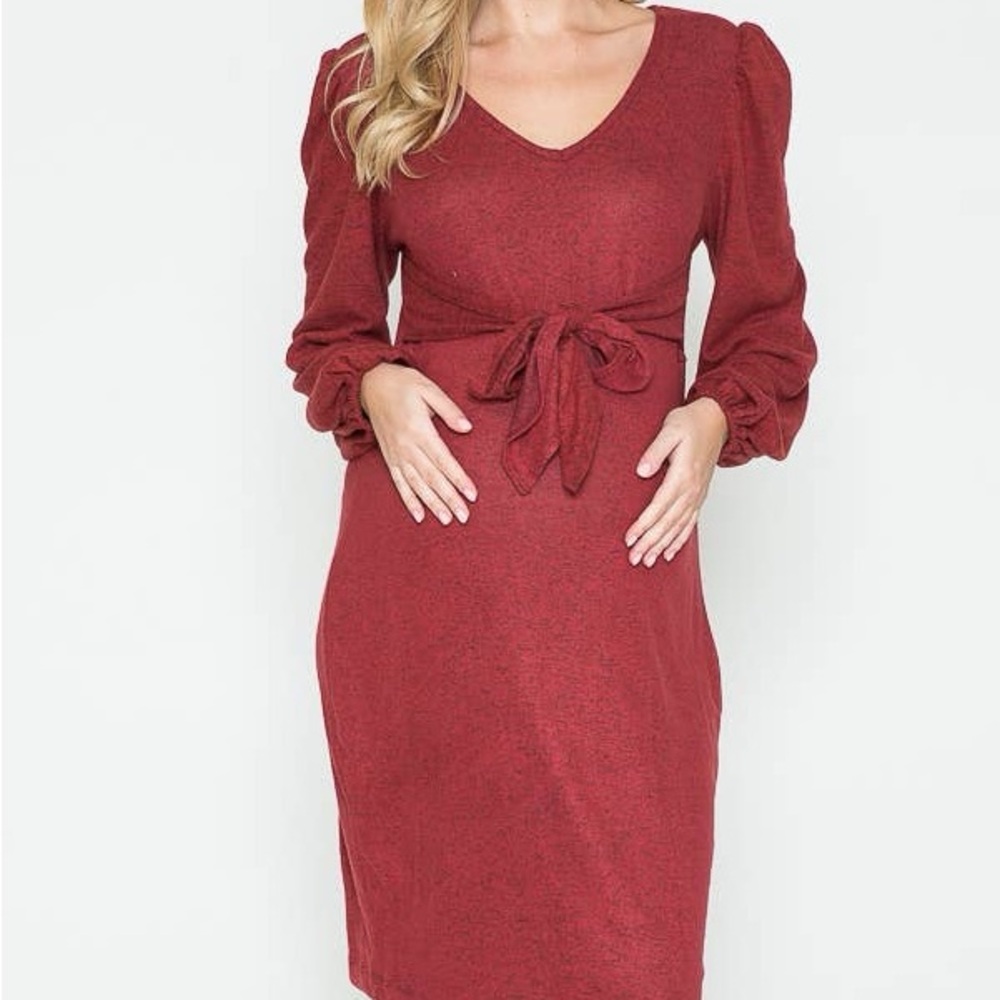 Maternity Winter Holiday Long Sleeve Dresses
